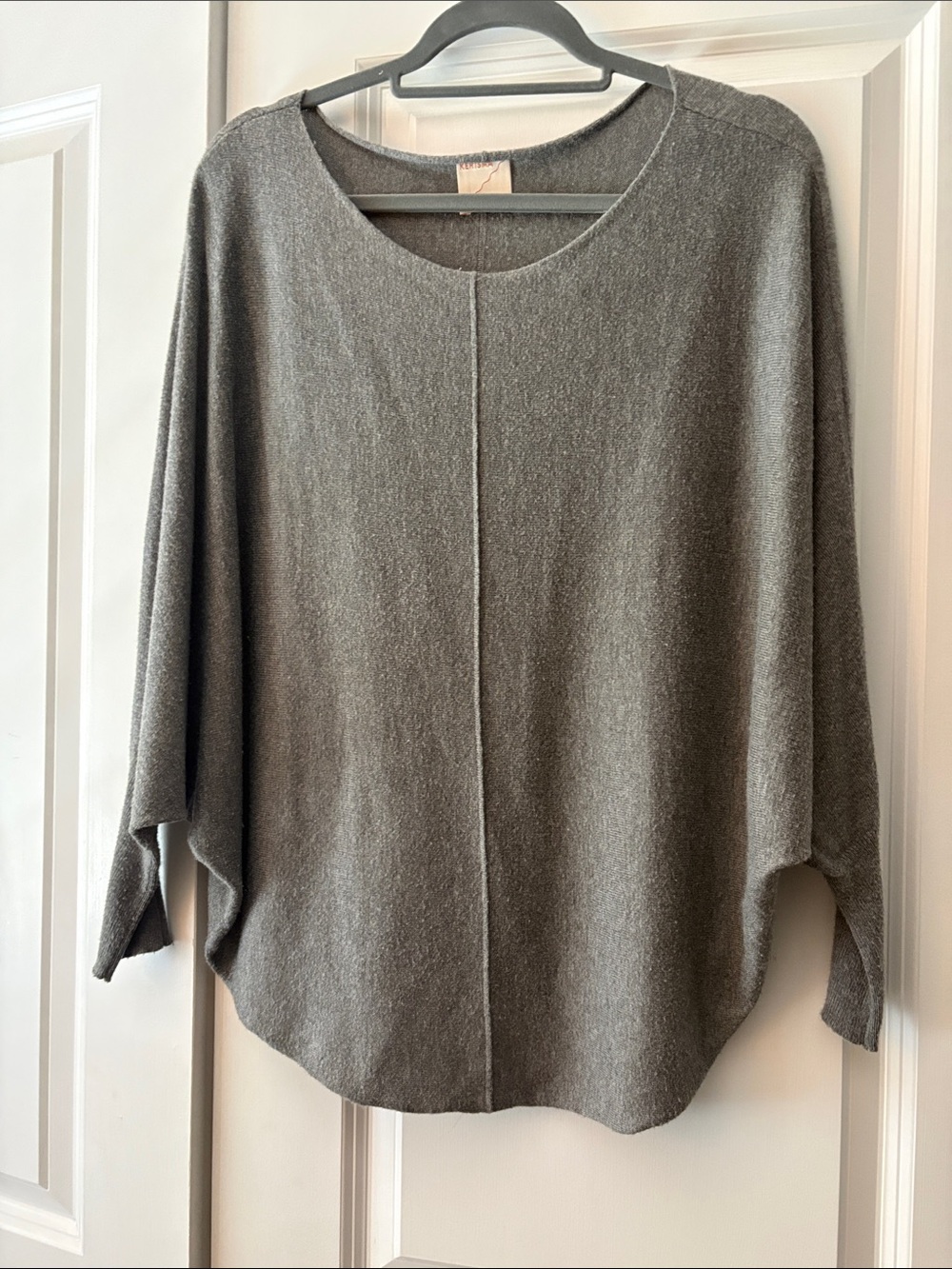 Kerisma Scoop-Neck Relaxed Knit Sweater - Gray